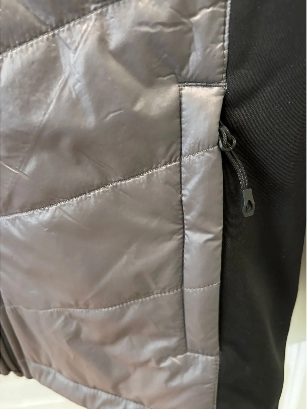 Spyder Men’s Lightweight Hybrid Full-Zip Jacket Gray/Black Size Small